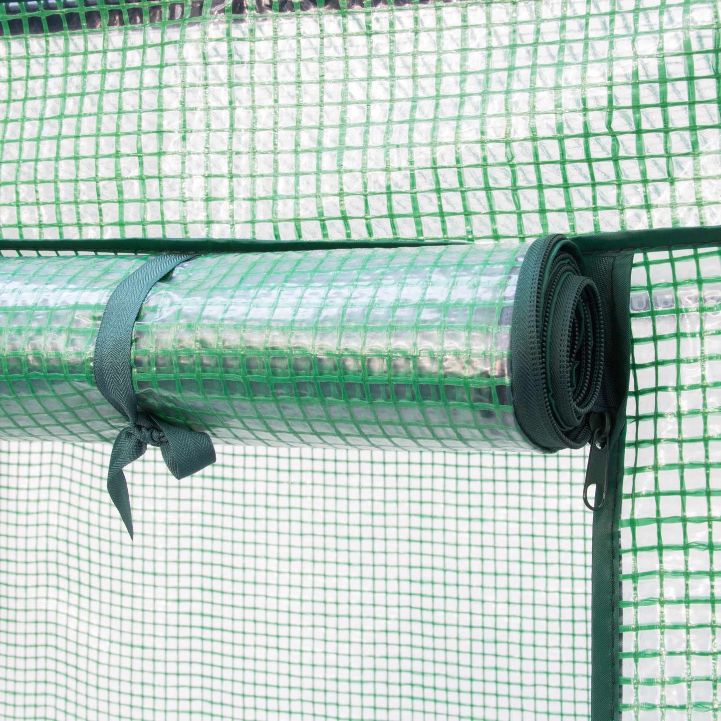 Greenhouse for tomatoes with sloping roof