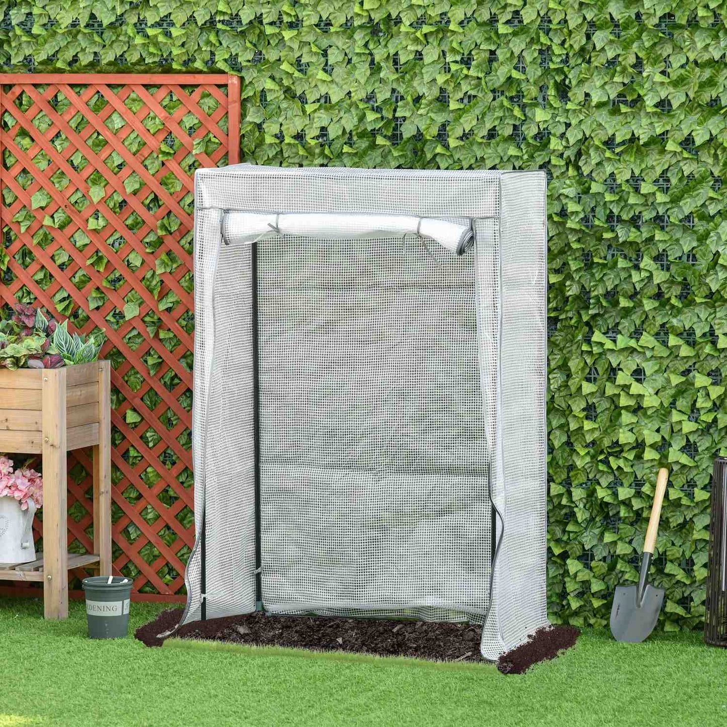 White greenhouse for vegetables & flowers, 101x50x150 cm