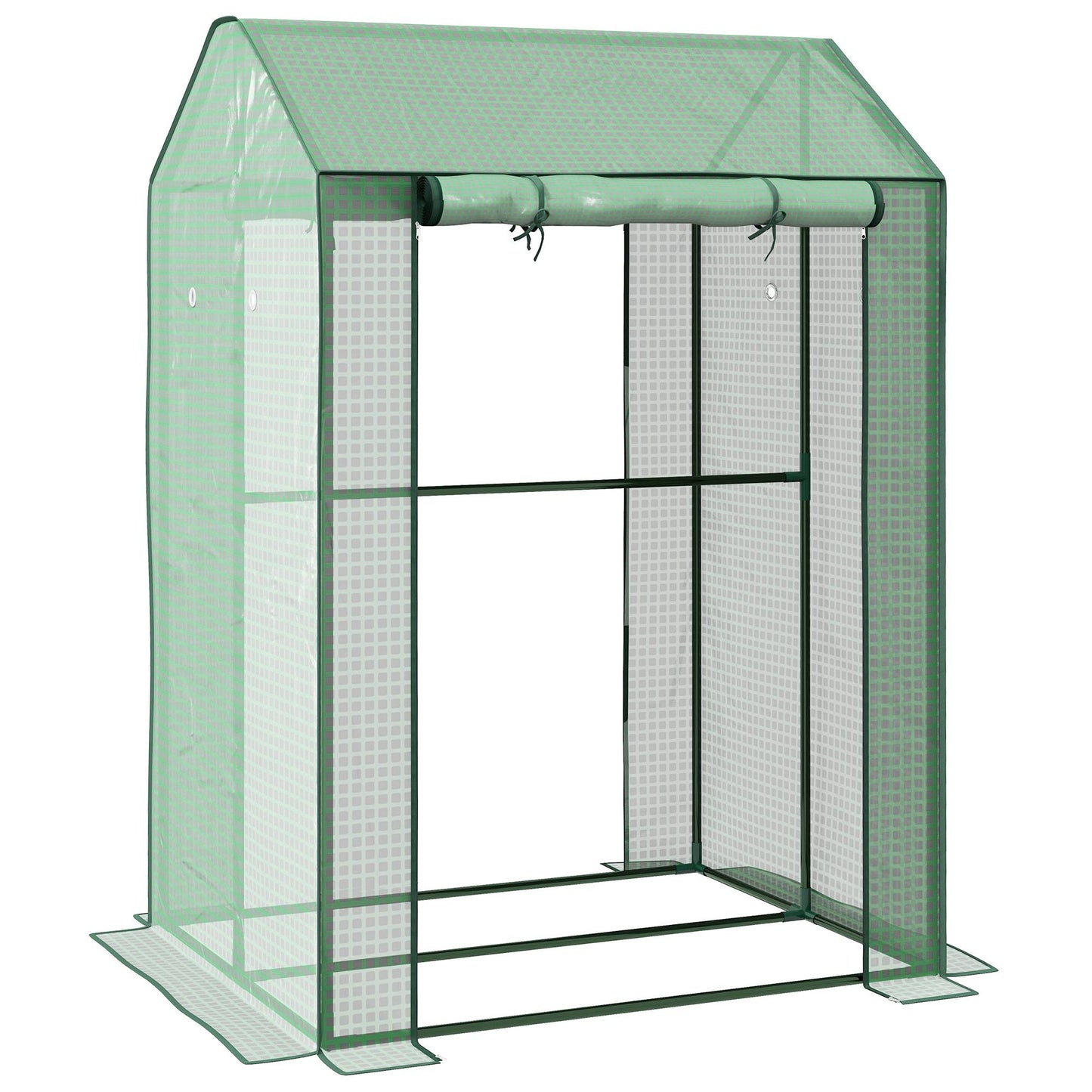 Greenhouse with Roll-Up Door, 100x80x150 cm, UV-Resistant