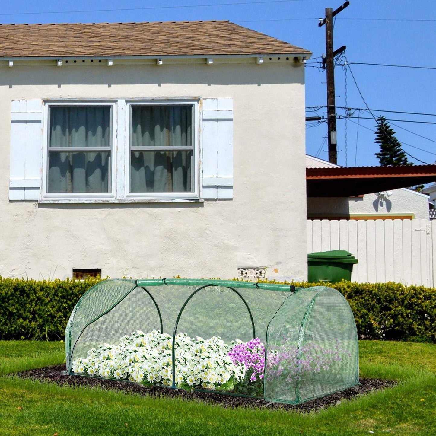 Greenhouse with UV protection and Roller window, 200 x 100 x 80 cm