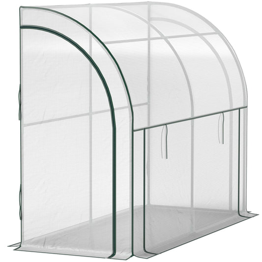Greenhouse with roller door, UV-protected steel frame, 200x80x157cm