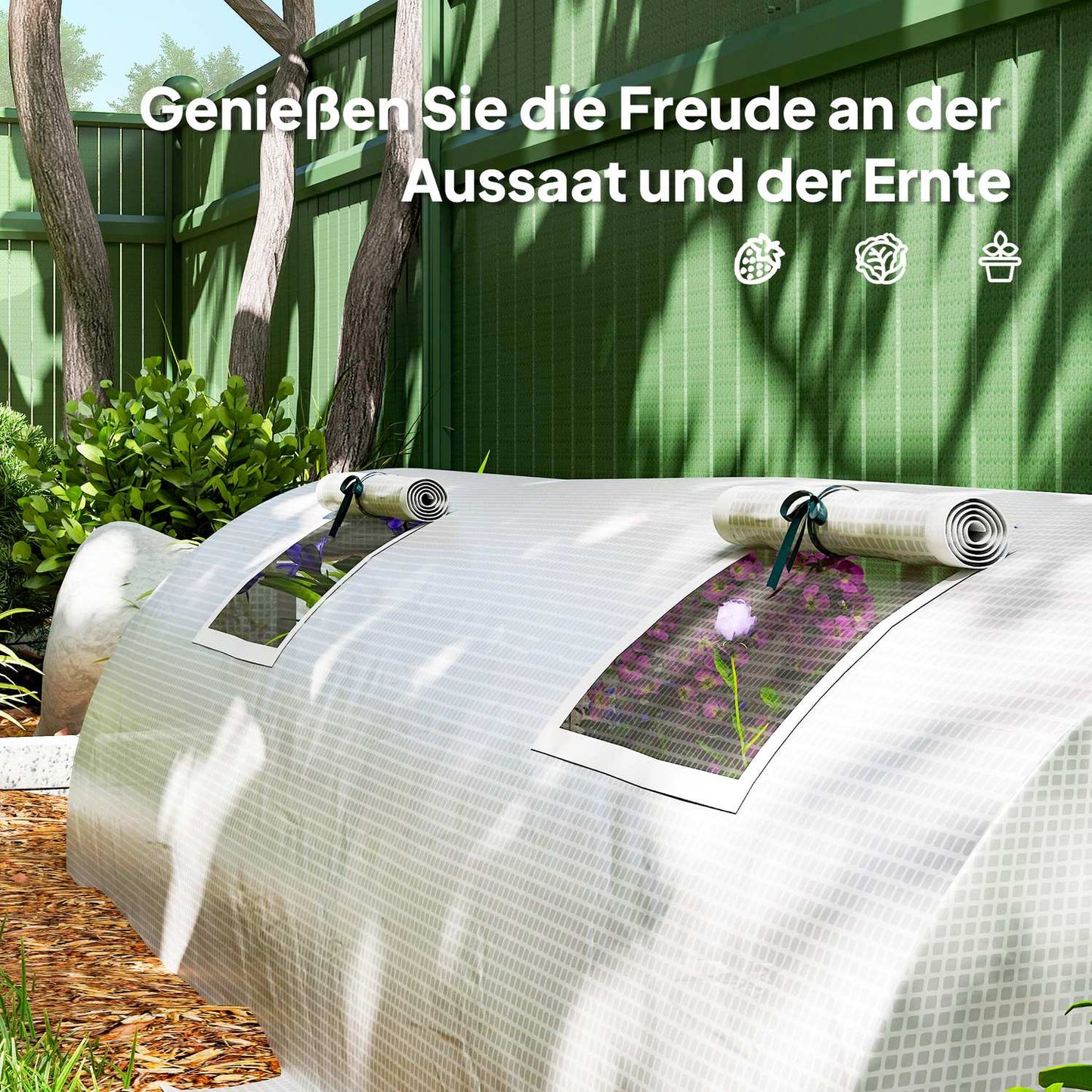 Tomato greenhouse, UV-protected, winter-proof, water-repellent