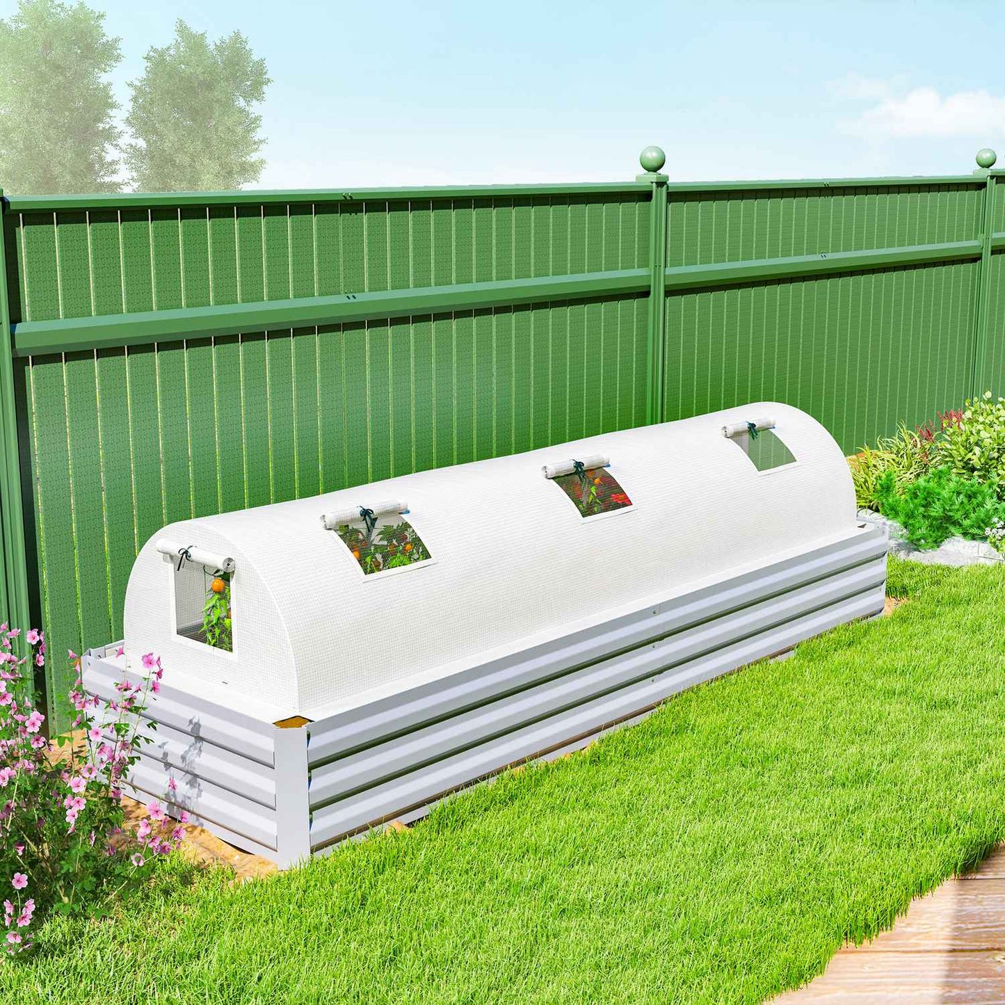 Round tomato greenhouse, UV protected, 300x80x45 cm