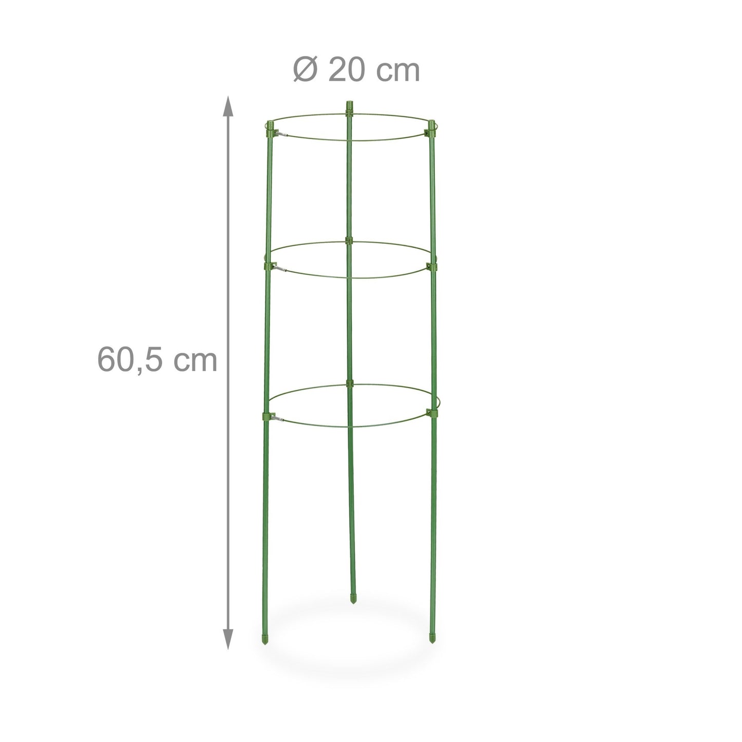 Green plant supports 60 cm, set of 4