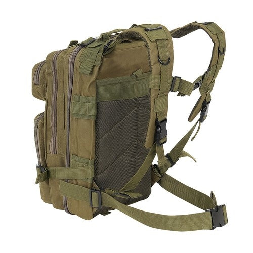 Green small tourist backpack 23243