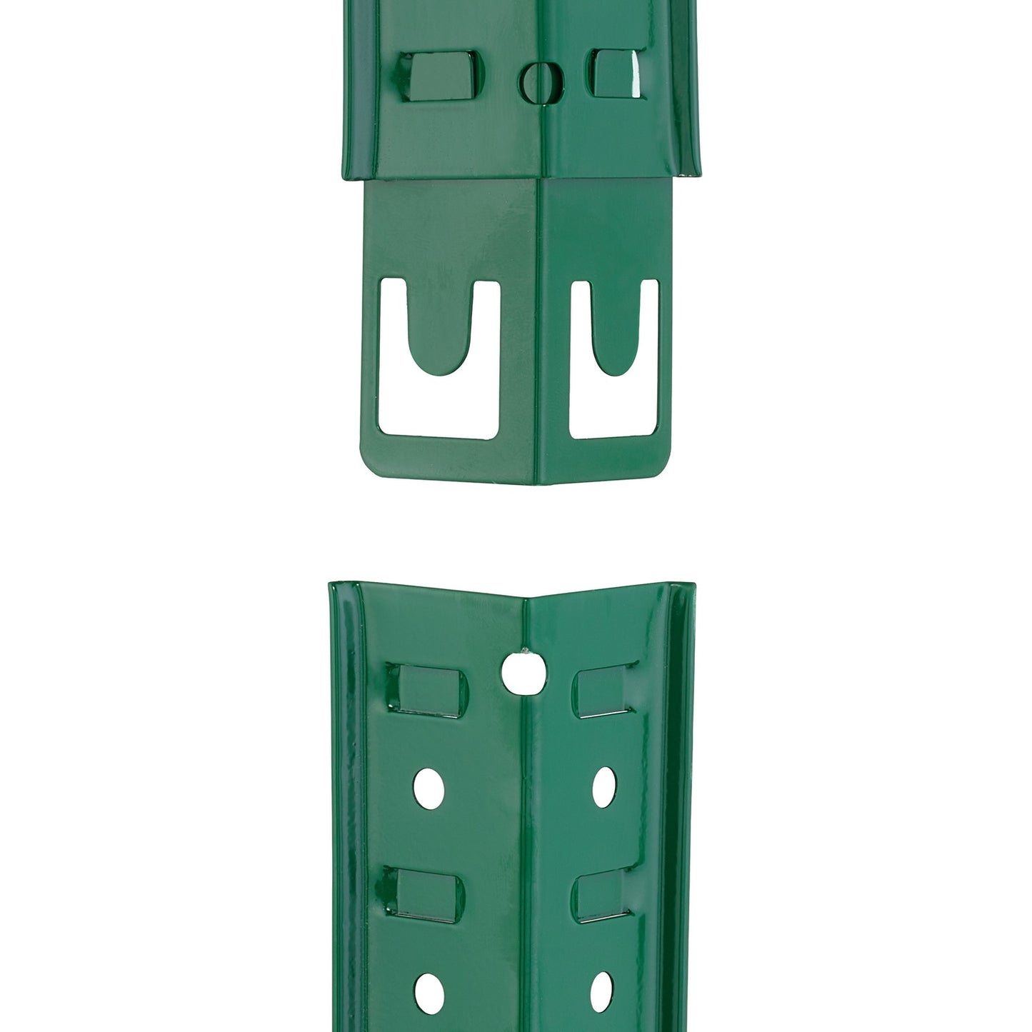 Green sturdy shelves with 5 levels