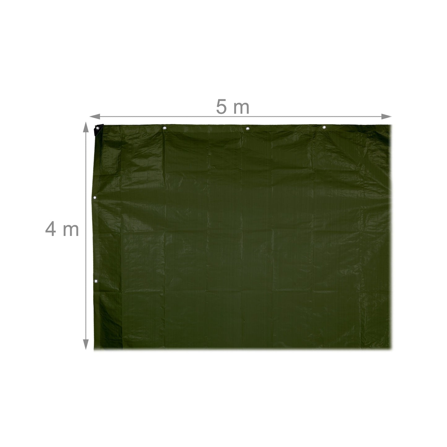 Green tarpaulin 140 g/m²