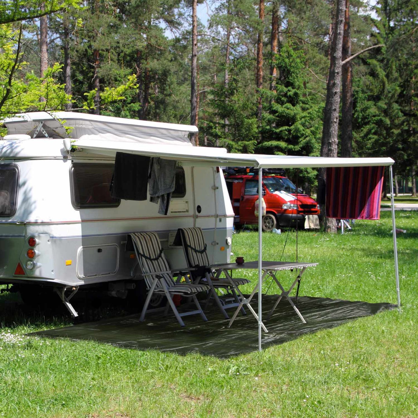 Green tarpaulin 140 g/m²