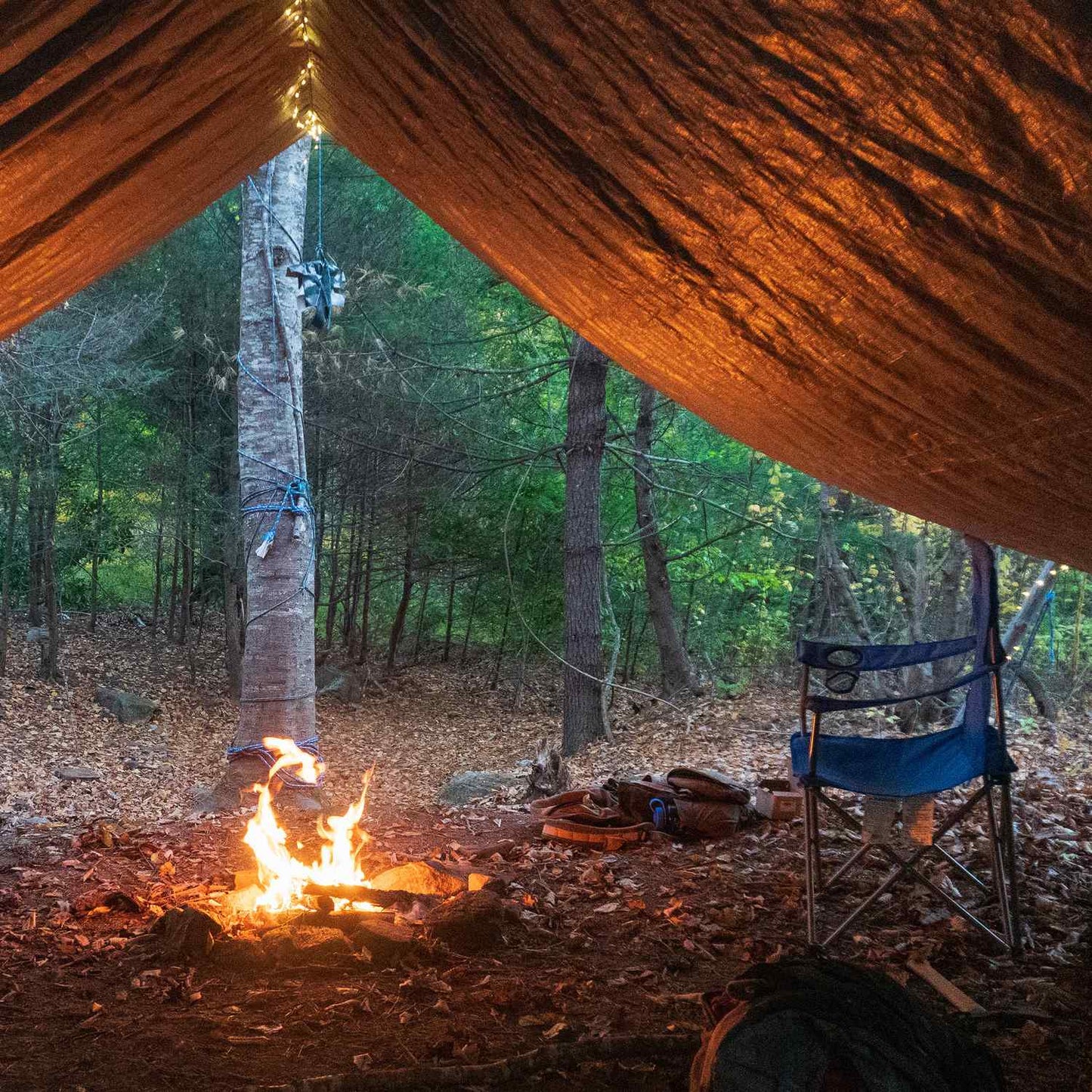 Green tarpaulin 140 g/m²