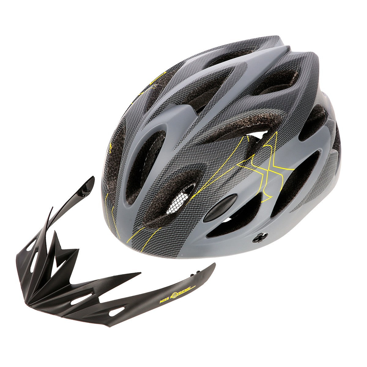 Grey-Black Helmet, Size S (50-59cm)