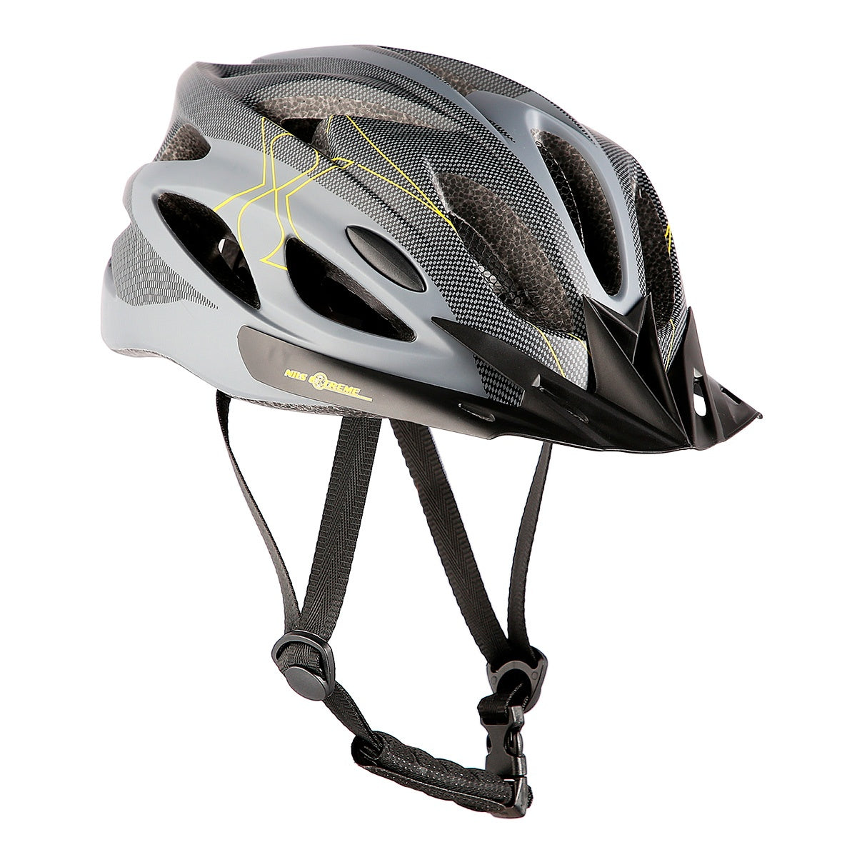 Grey-Black Medium Helmet, 51-60cm Size