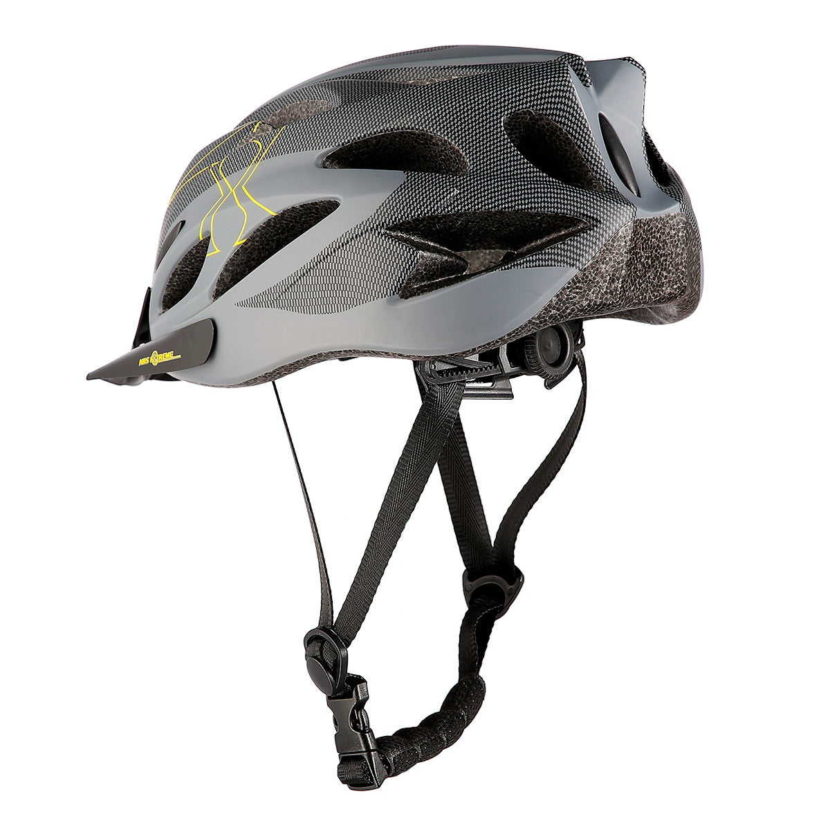 Grey-Black Medium Helmet, 51-60cm Size