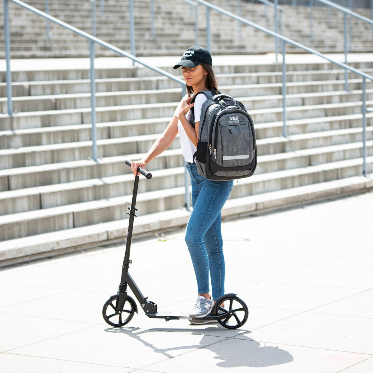 Grey Daypack, Compact and Lightweight Backpack