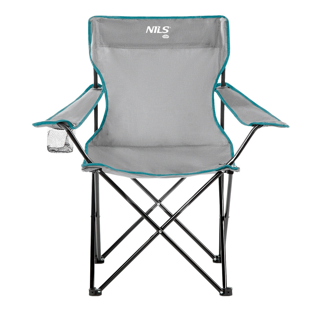 Grey Folding Camping Chair, Lightweight, Portable