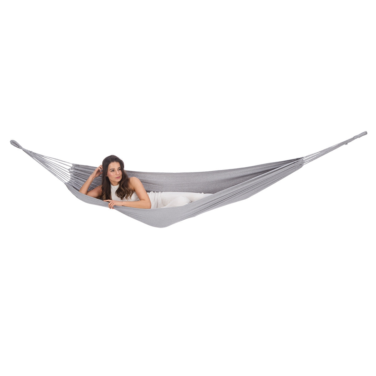 Grey Hammock 200x100 cm – Durable Outdoor Use