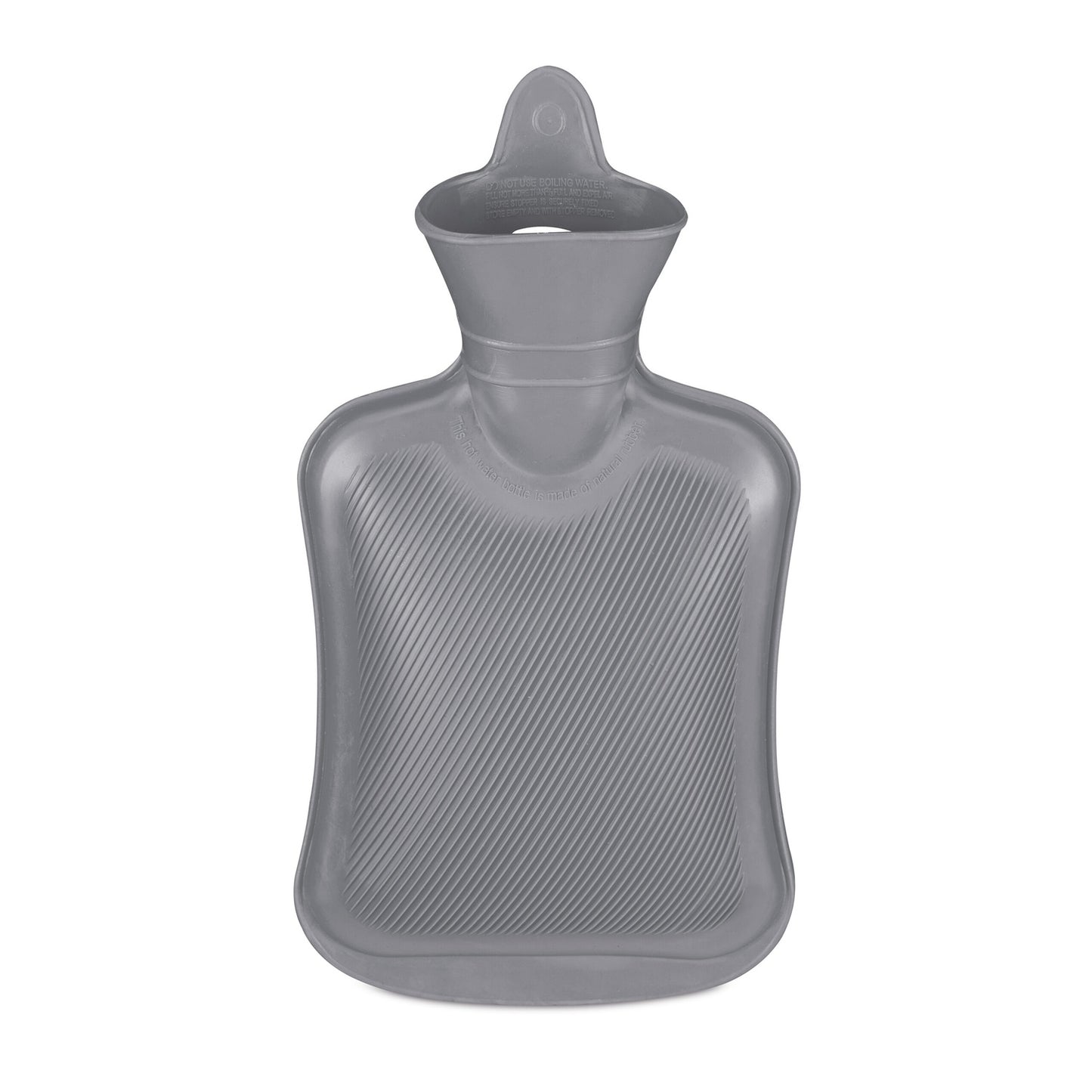 Grey Hot Water Bottle 1L – Leak-Proof, Pain Relief