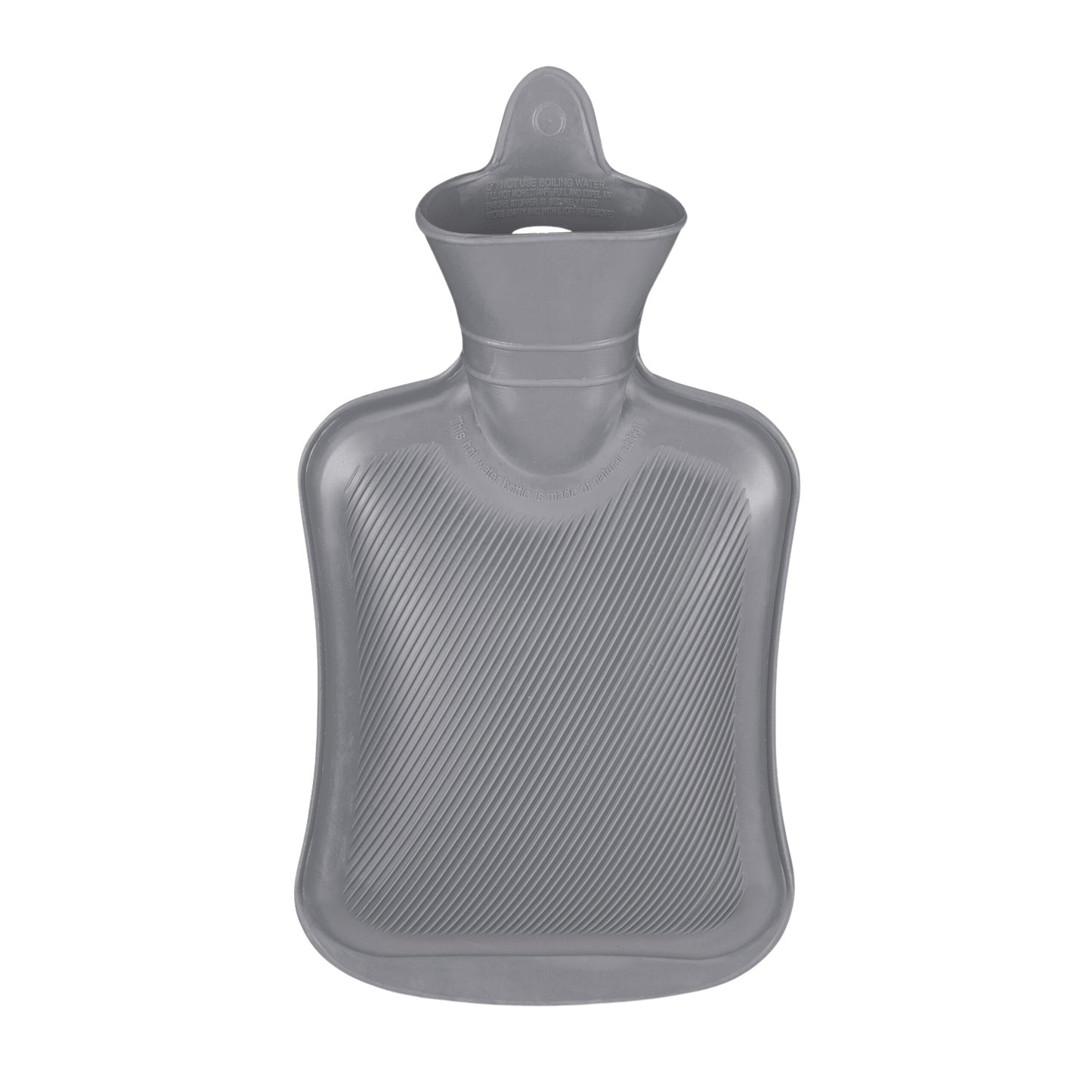 Grey Hot Water Bottle 1L – Leak-Proof, Pain Relief