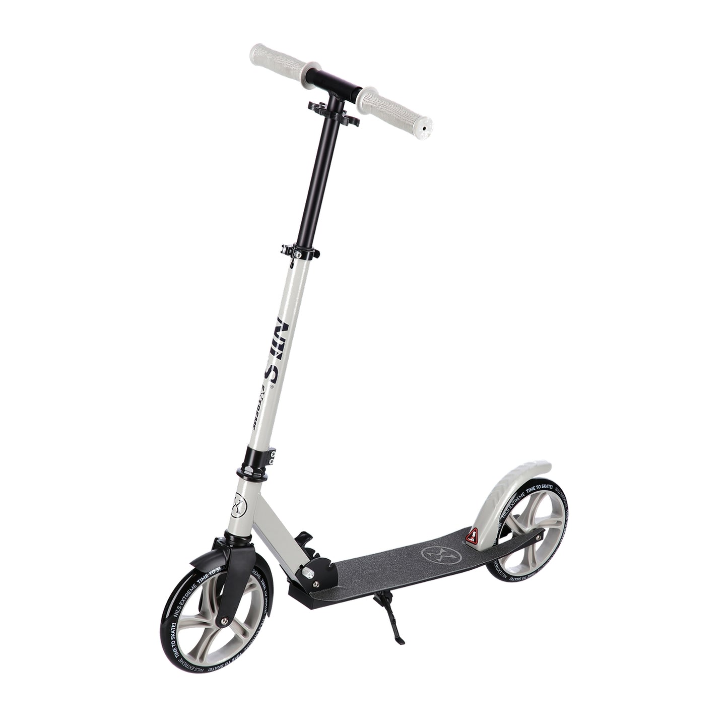 Grey Kick Scooter, Foldable, Adjustable Height