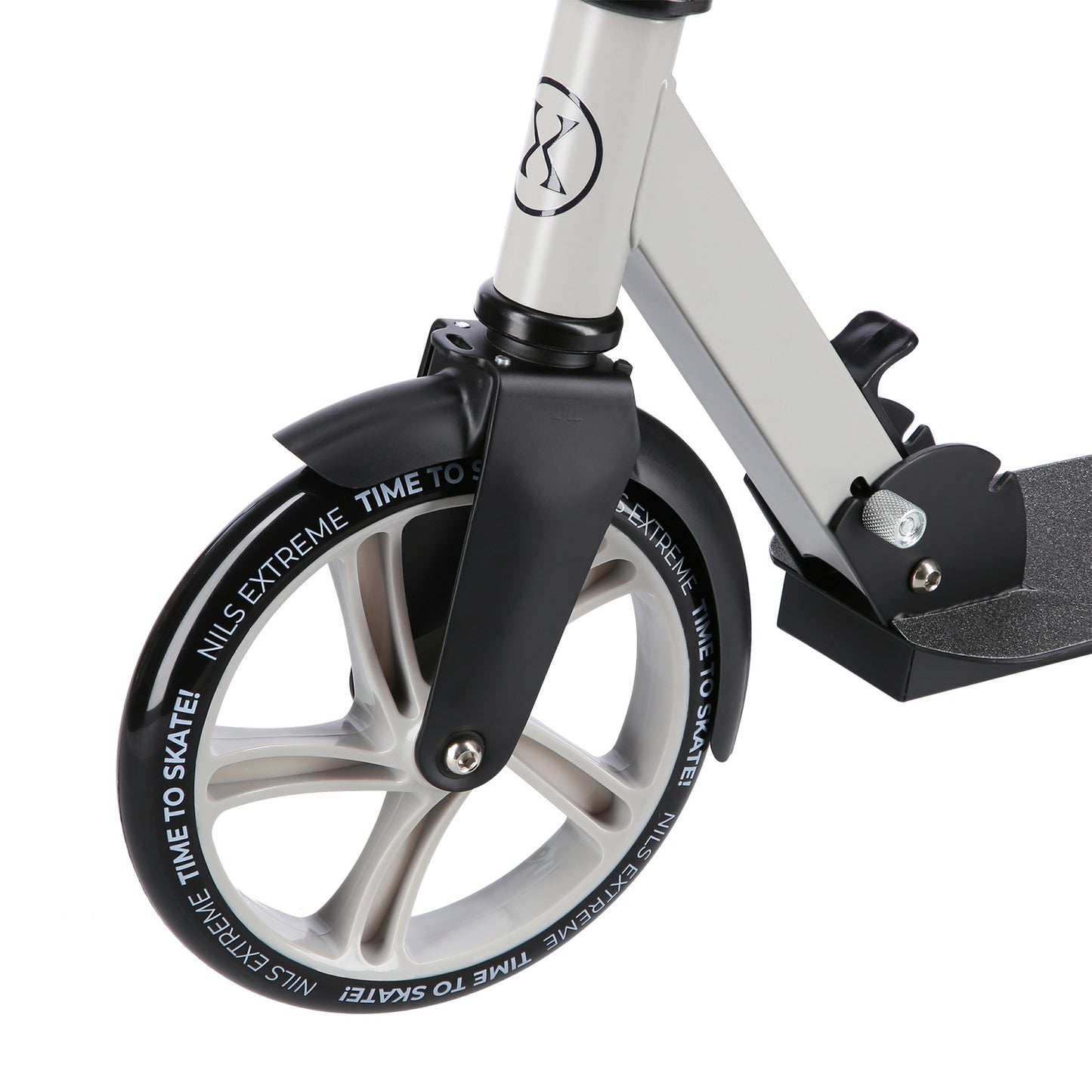 Grey Kick Scooter, Foldable, Adjustable Height