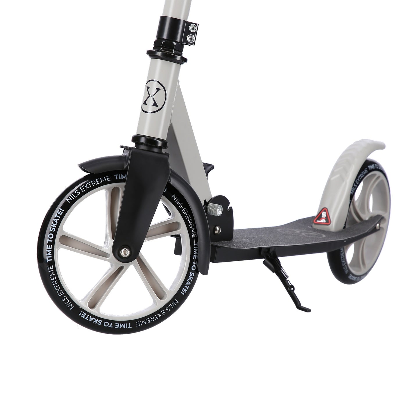 Grey Kick Scooter, Foldable, Adjustable Height