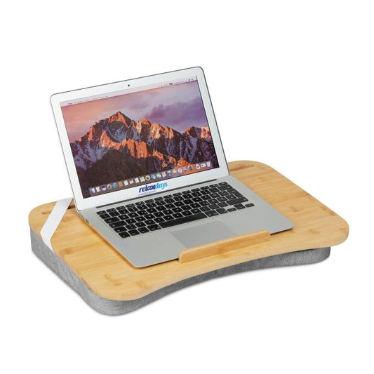 Grey Lapdesk with Bamboo Tray