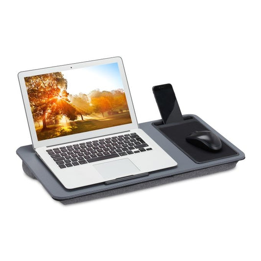 Grey Laptop Tray with Mouse Pad
