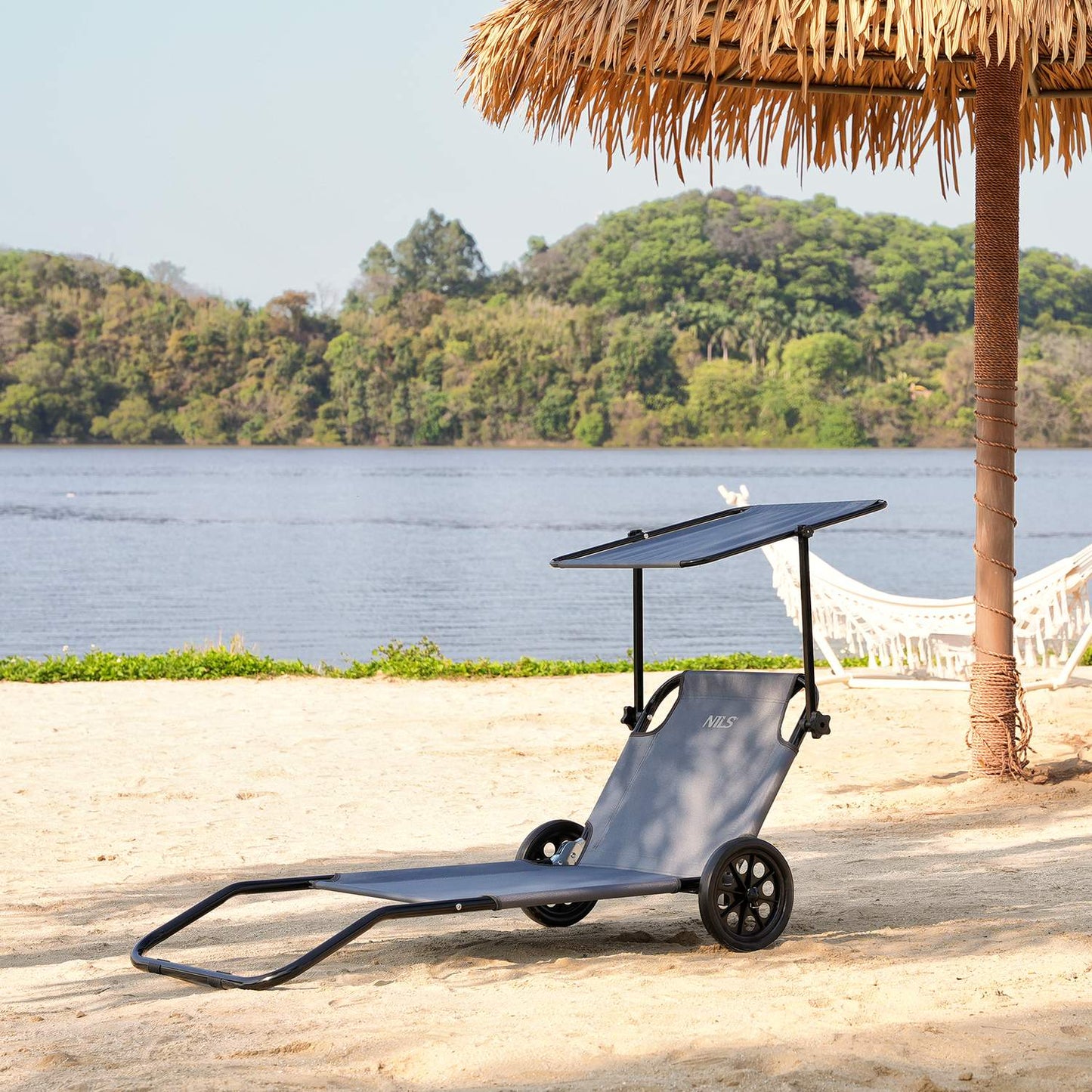 Grey Lounger Chair – Comfortable Indoor/Outdoor Seat