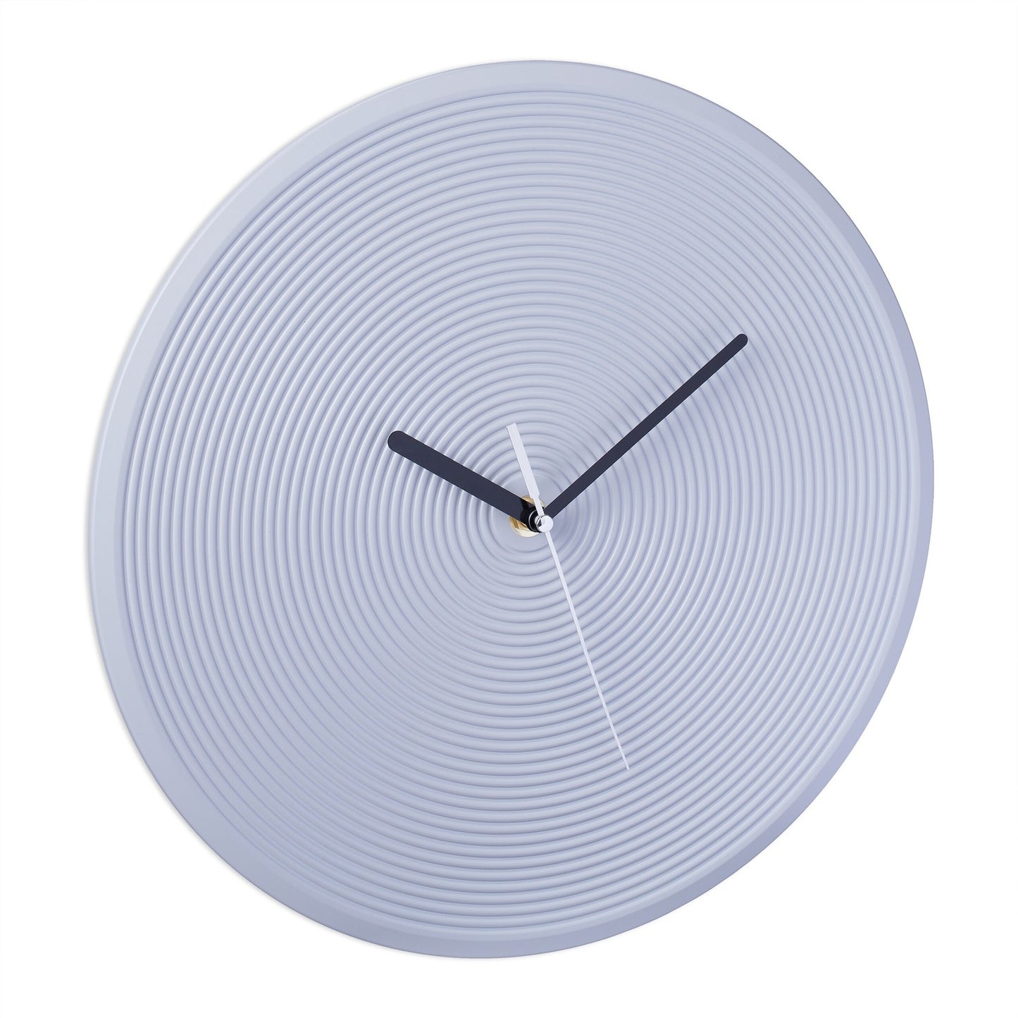 Grey Minimalist Wall Clock – No Numbers, Battery-Powered