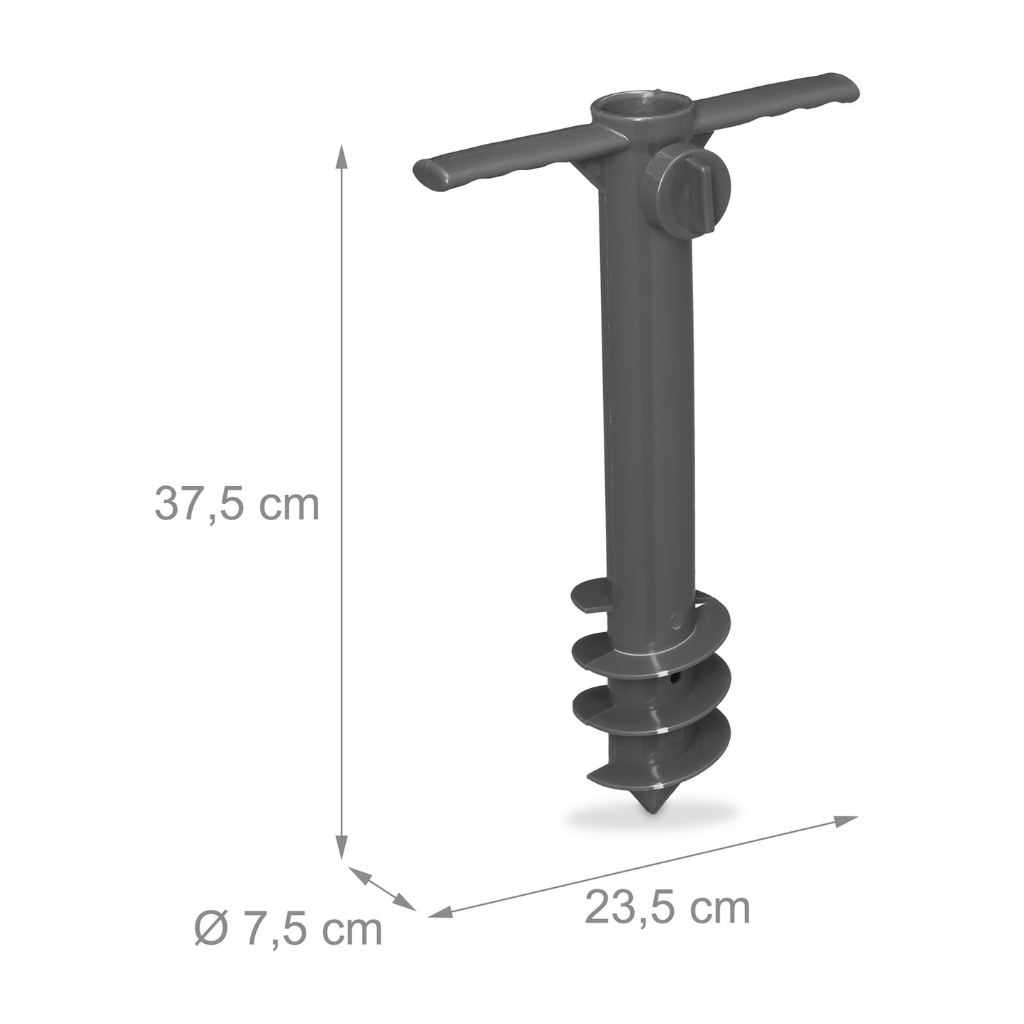 Grey Parasol Screw-in Holder