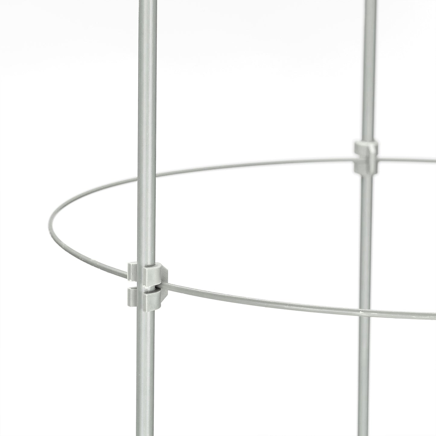 Grey Plant Supports with Rings, 120 cm