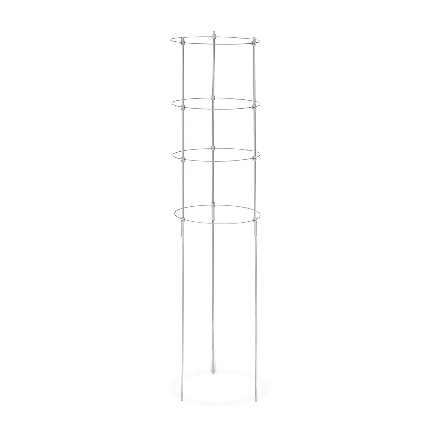 Grey Plant Supports with Rings, 120 cm