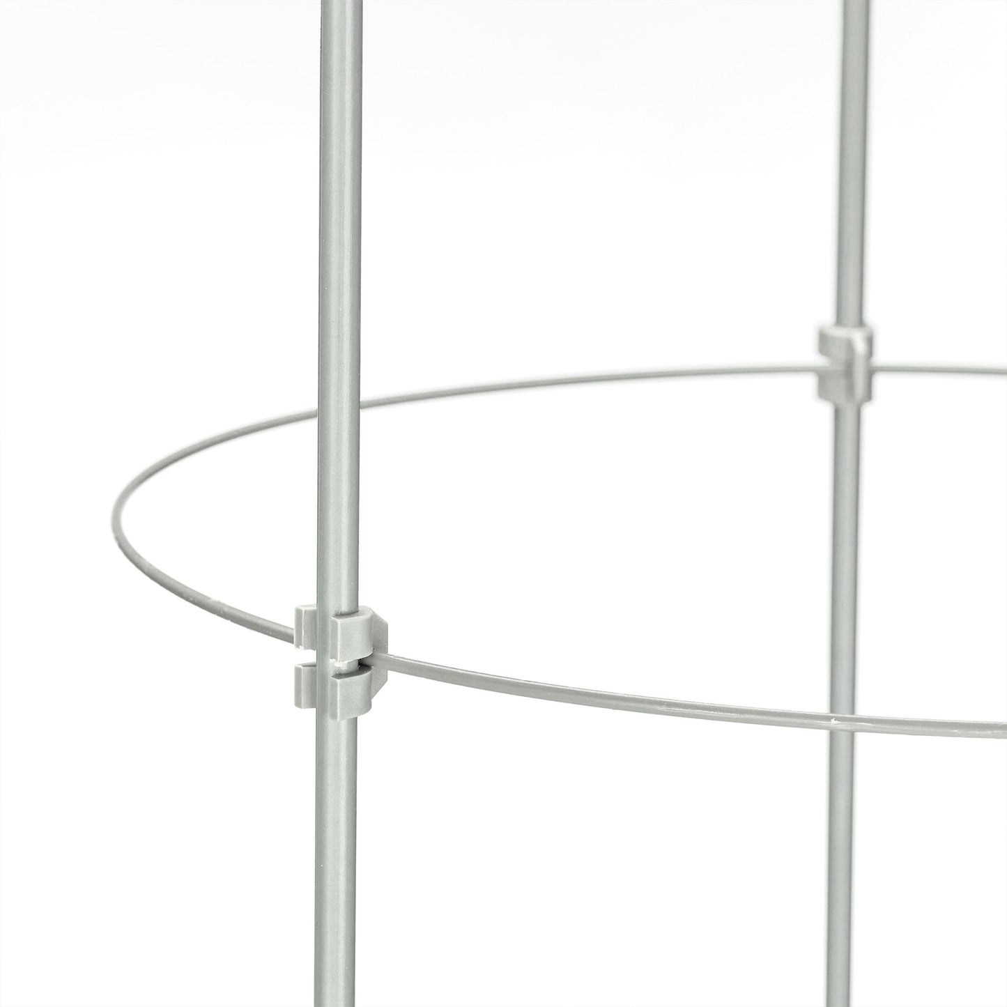 Grey Plant Supports with Rings, 120 cm