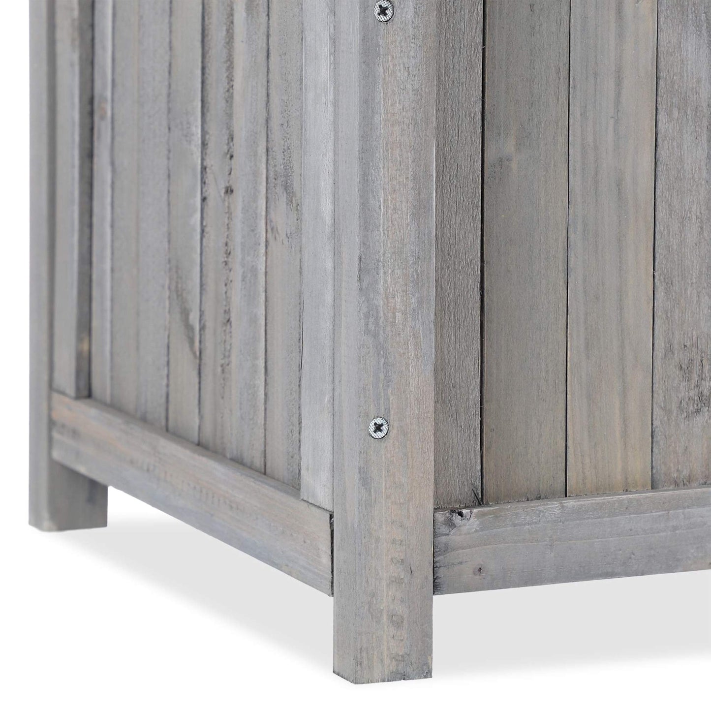 Grey Planter Box with Trellis