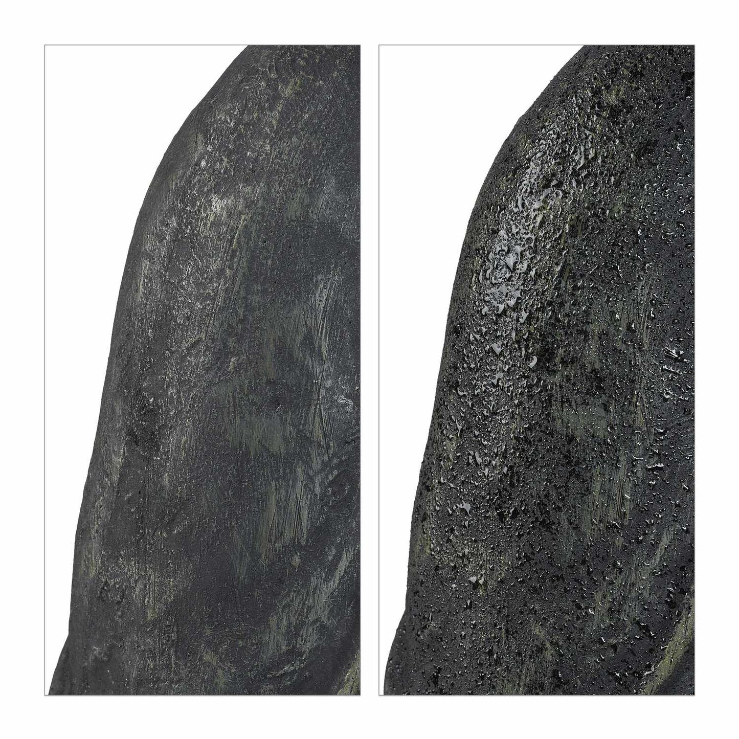 Grey Vintage-Looking Buddha Statue 70 cm