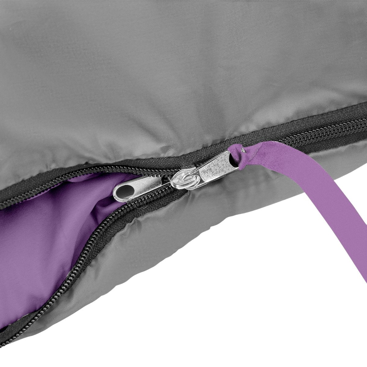 Grey-Violet Sleeping Bag, Size M, Lightweight