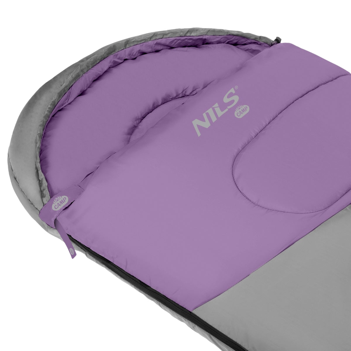 Grey-Violet Sleeping Bag, Size M, Lightweight