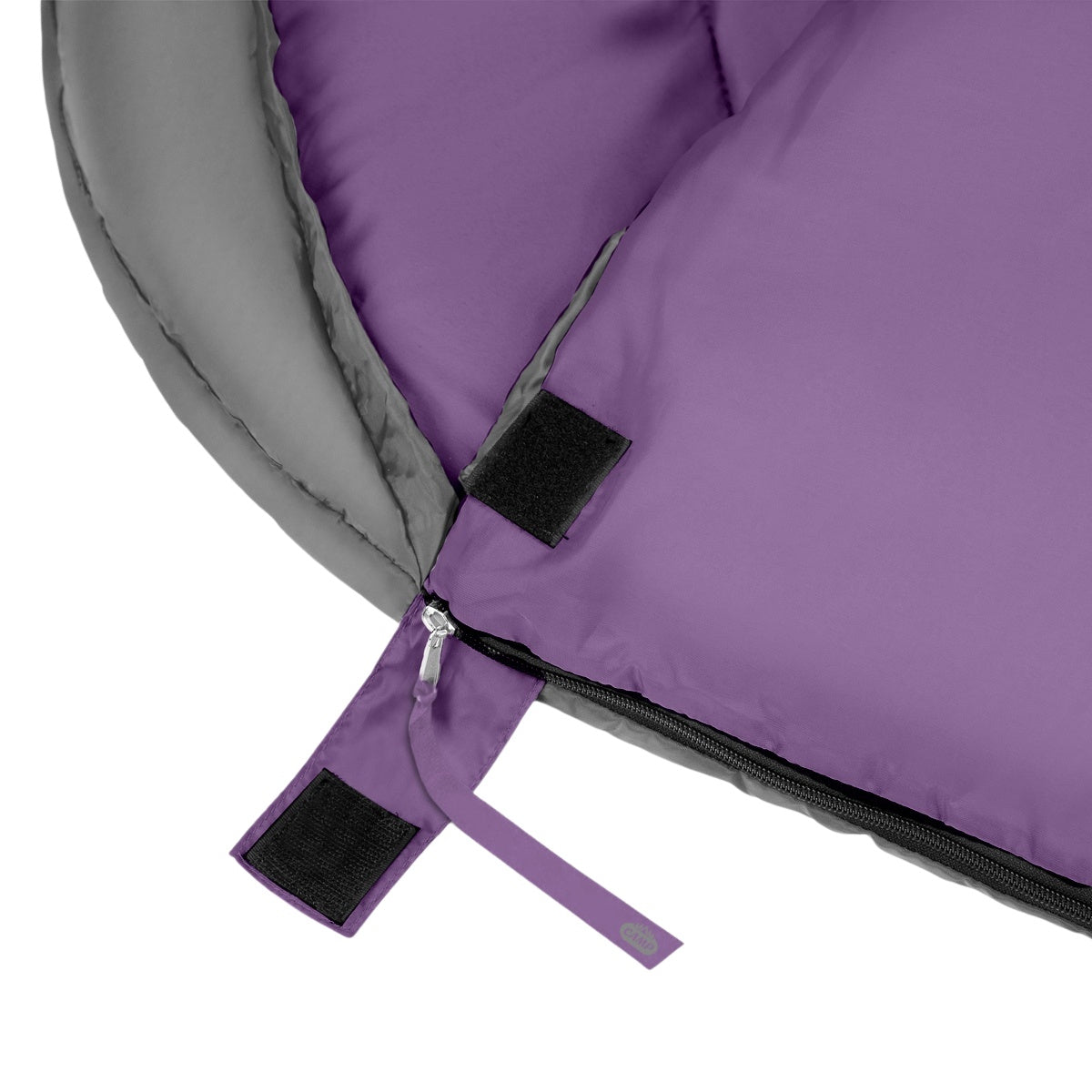 Grey-Violet Sleeping Bag, Size M, Lightweight