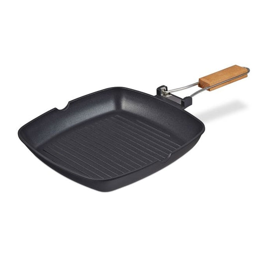 Grill Pan with Folding Handle