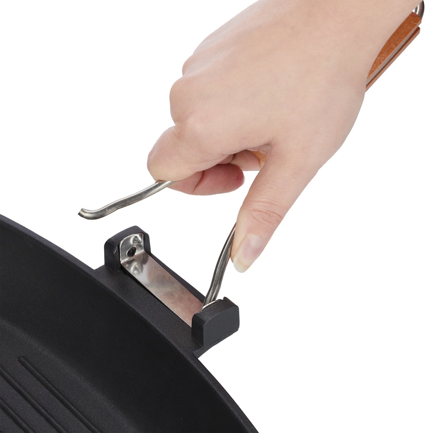 Grill Pan with Folding Handle