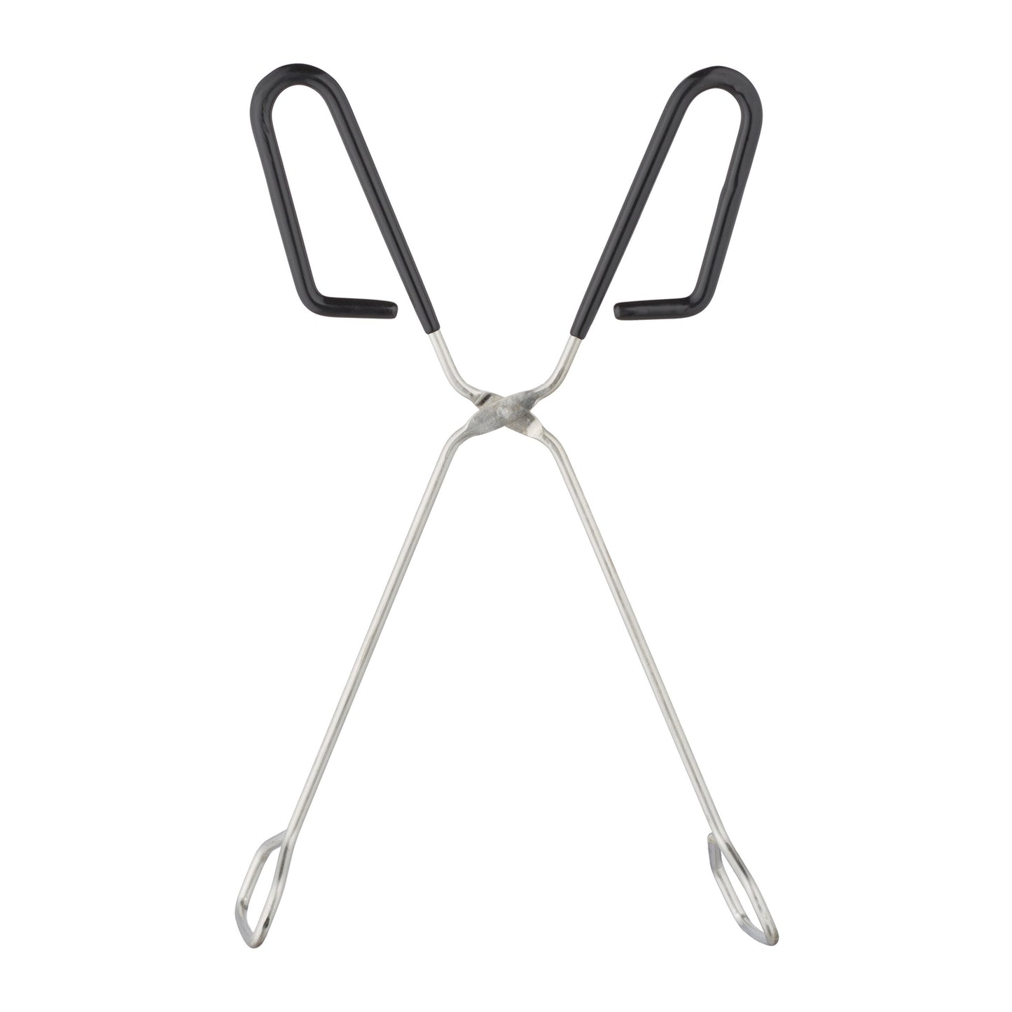 Grill Tongs Set of 3, Stainless Steel with Rubber Handle