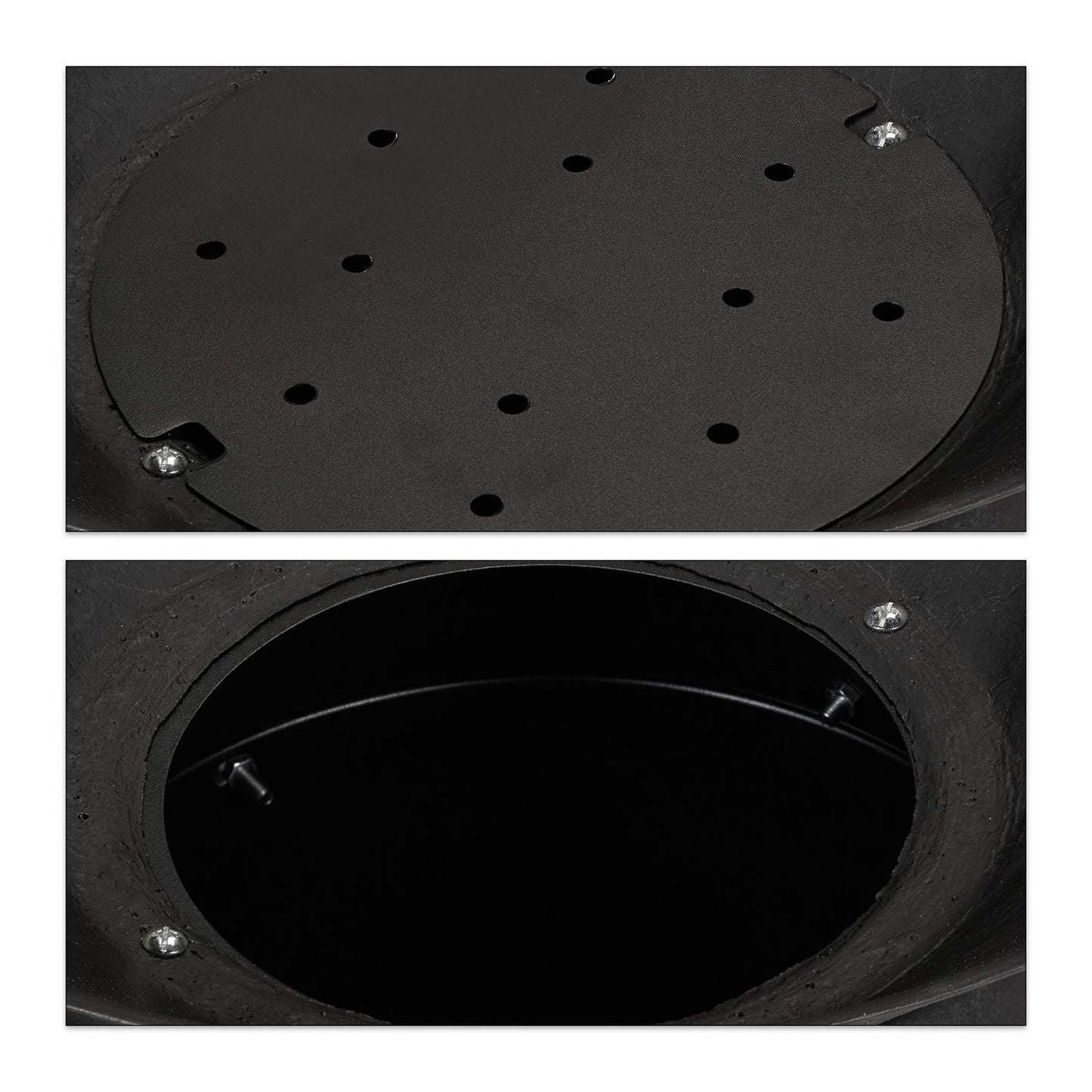 Grill barrel in cast iron