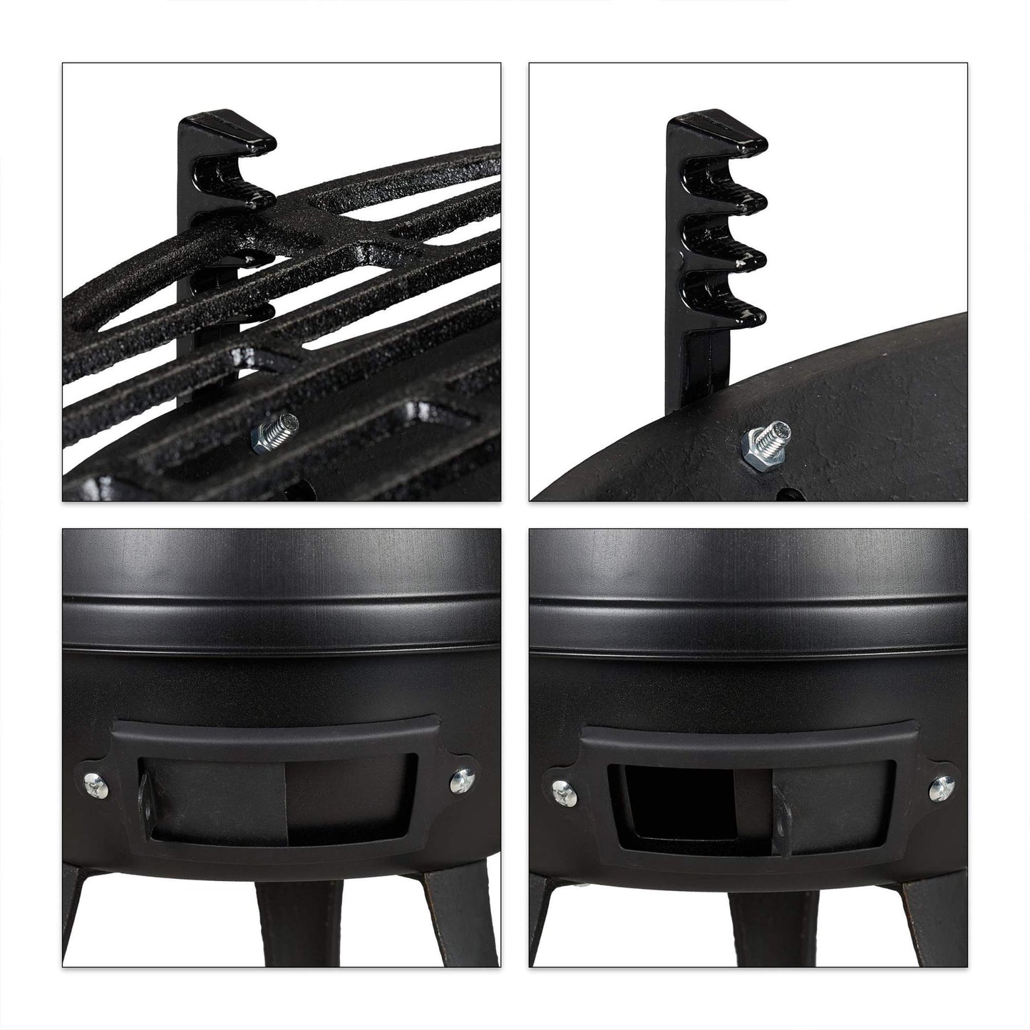 Grill barrel in cast iron