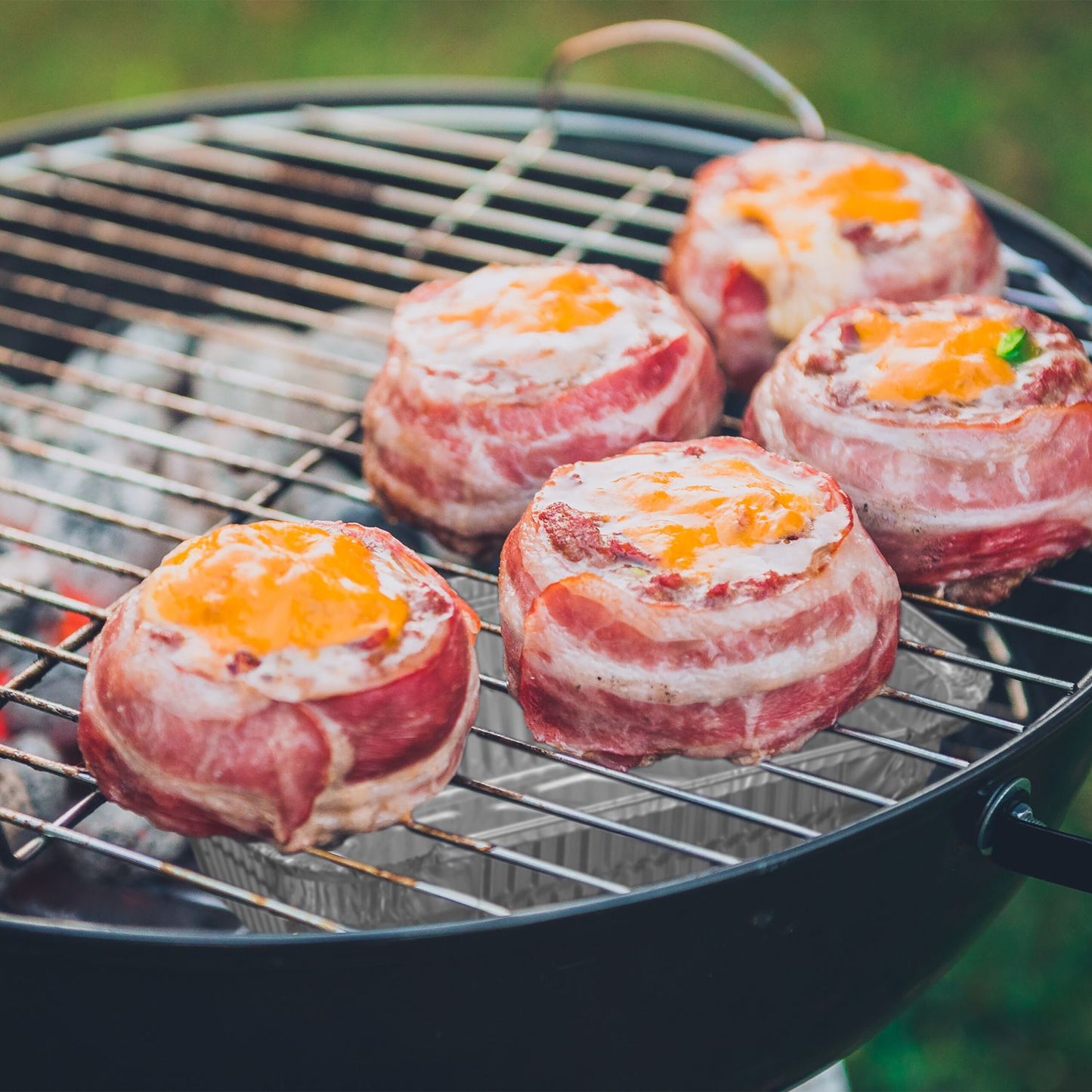 Grill tray in aluminium, set of 100 pcs
