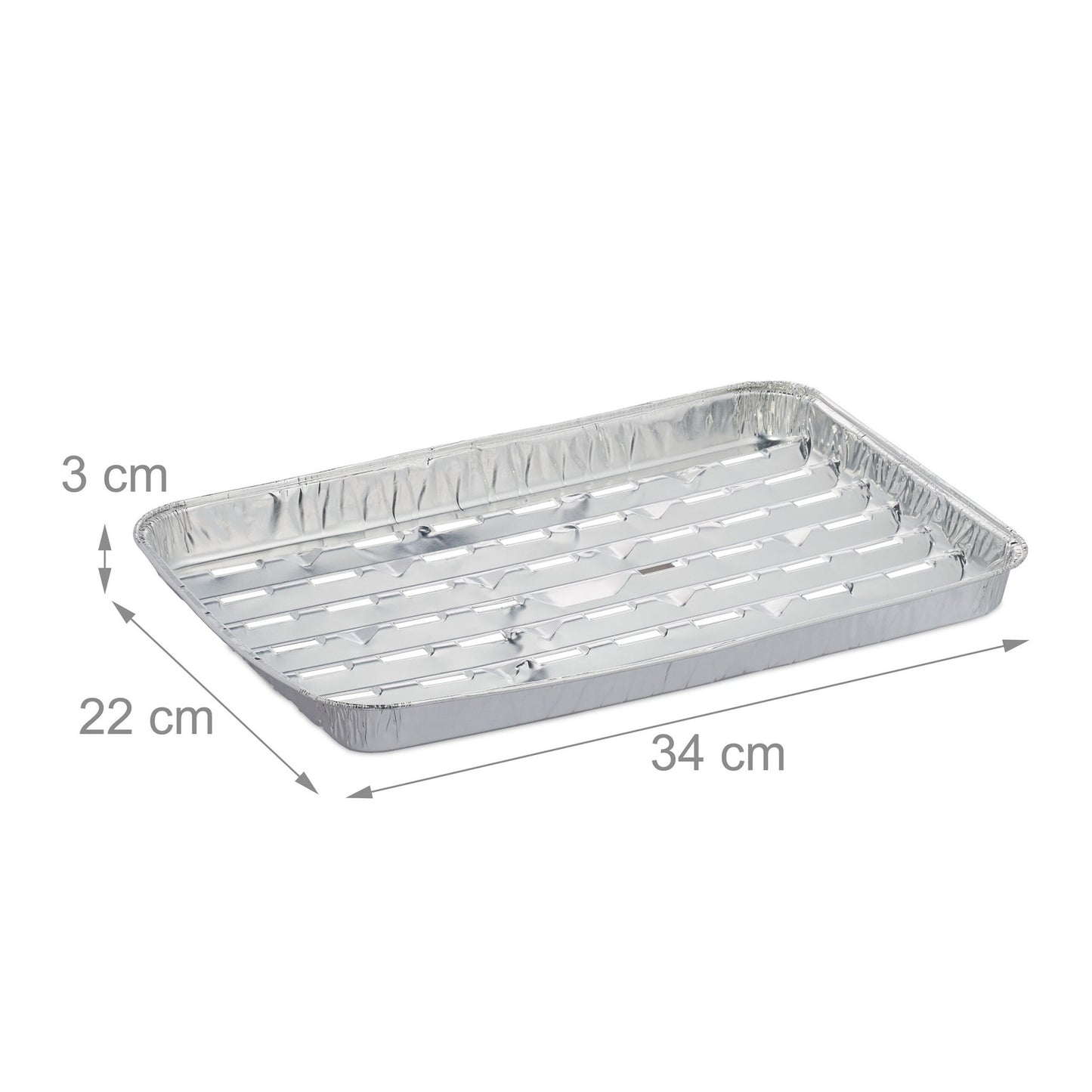 Grill tray in aluminium, set of 40 pcs