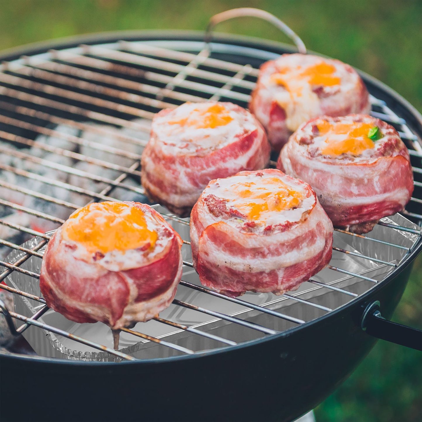 Grill tray in aluminium, set of 50 pcs