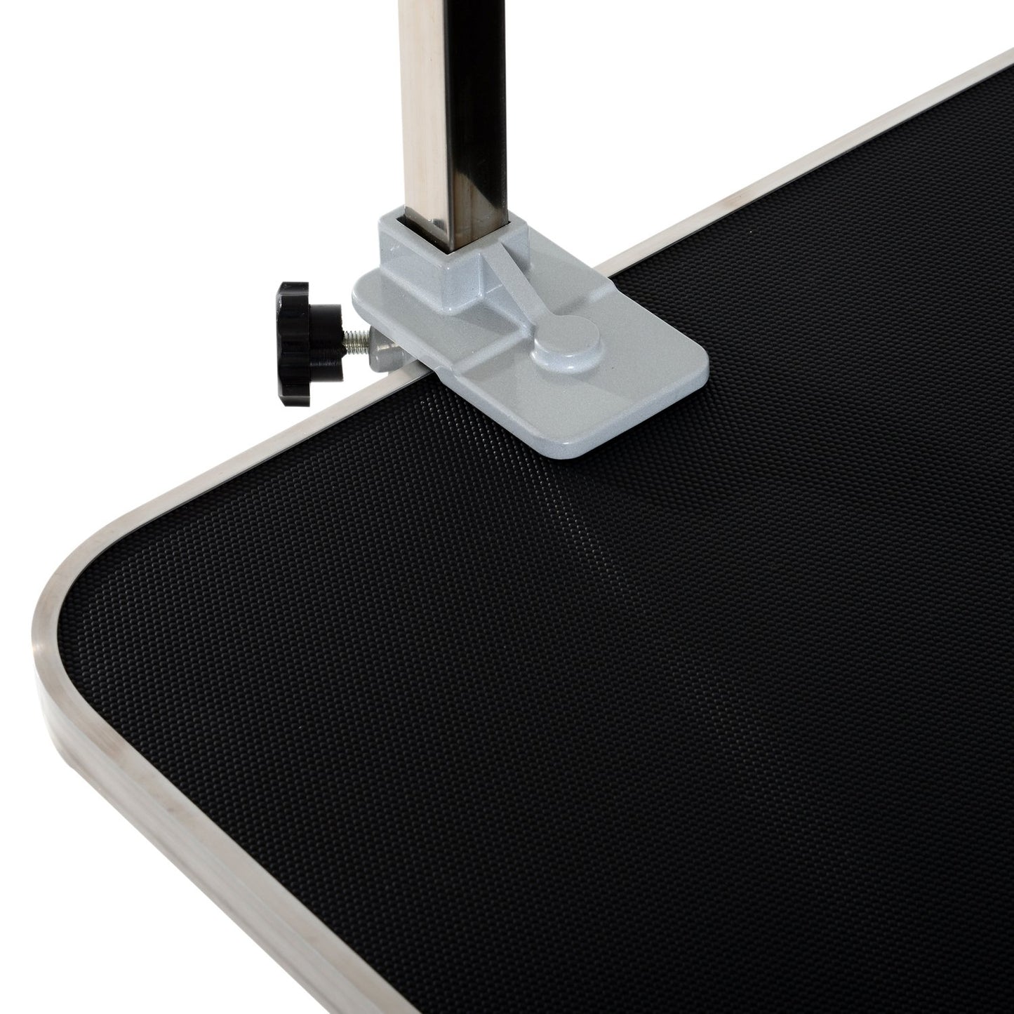 Folding changing table in stainless steel, adjustable height