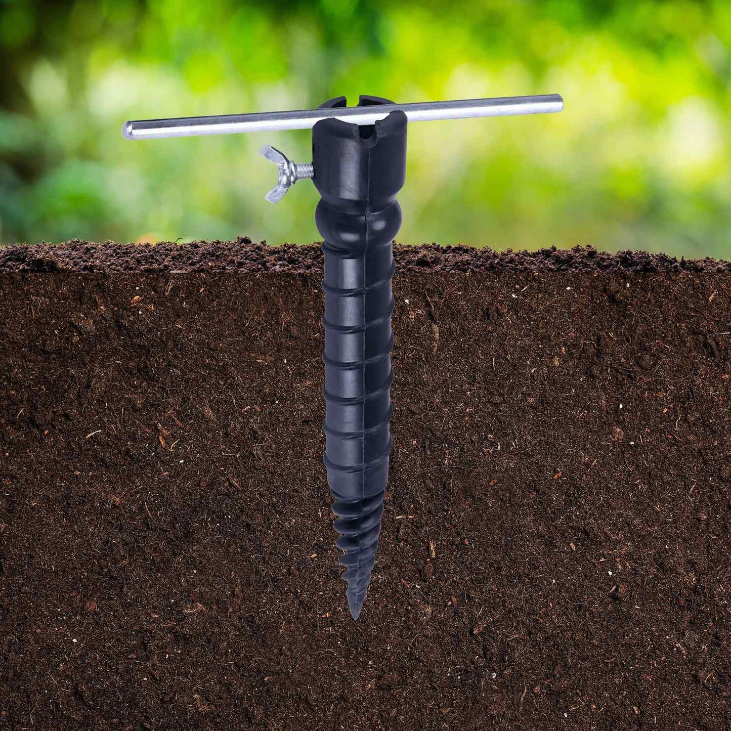 Ground Spike for 25mm Poles – Parasol Holder, Portable