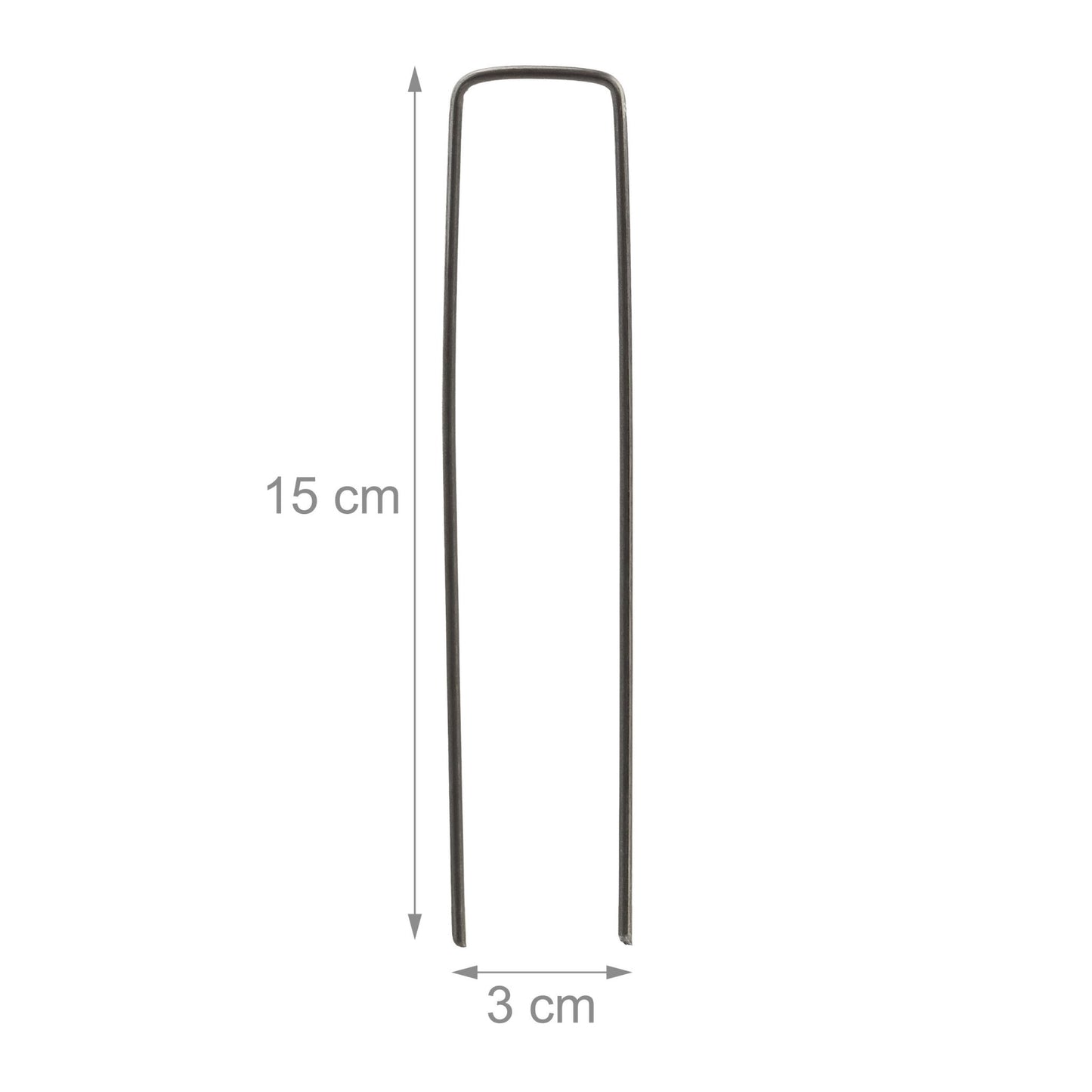Ground anchor 15 cm in a set of 150