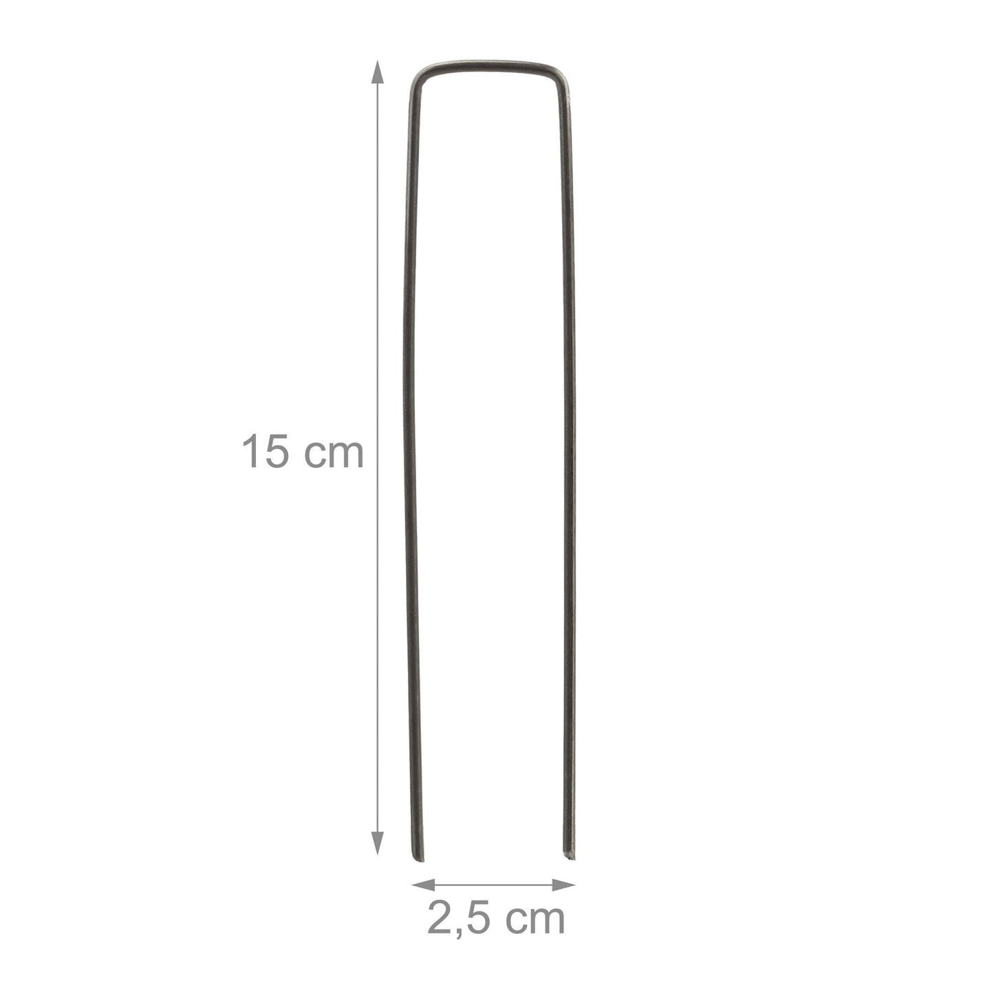 Ground anchor 15 cm in a set of 250