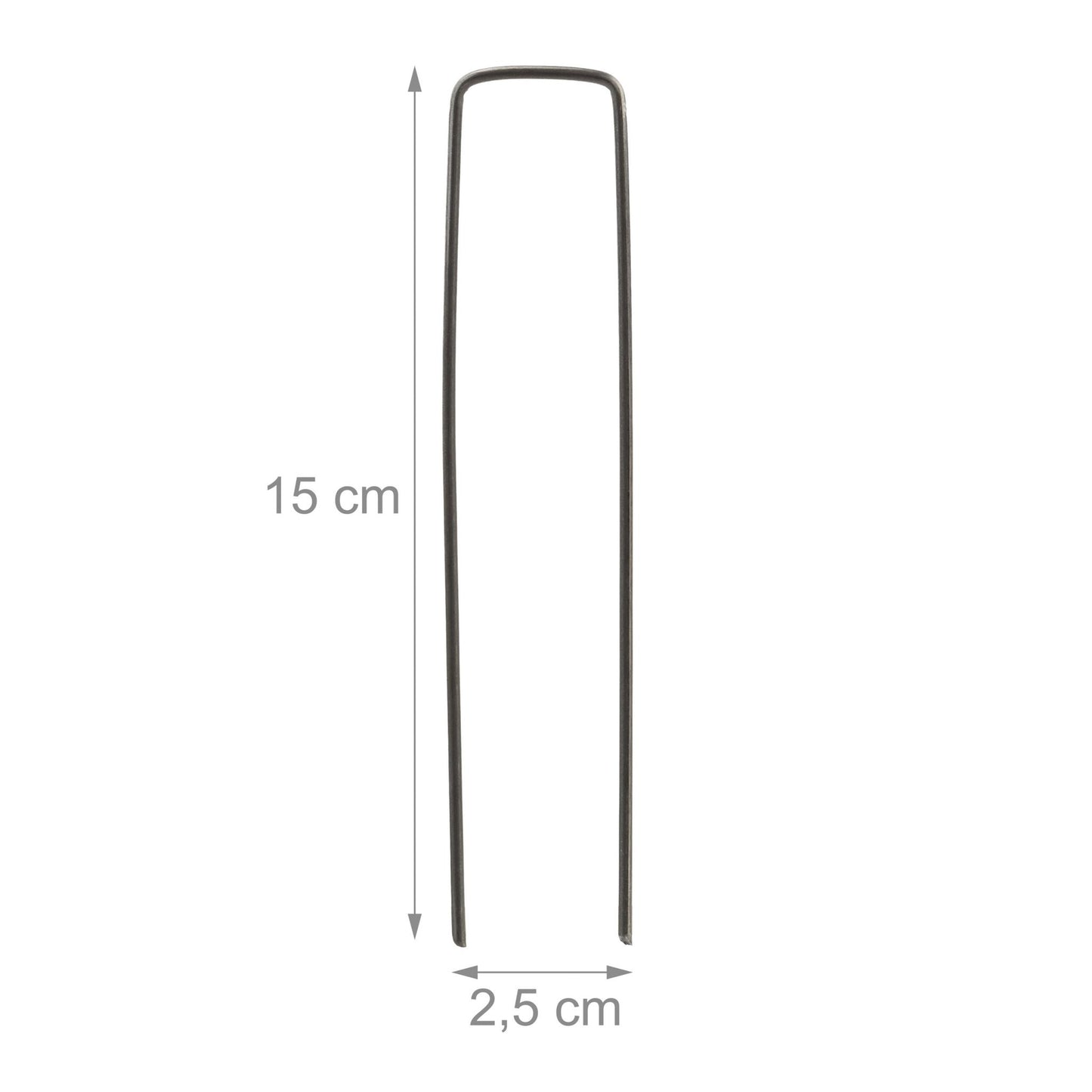 Ground anchor 15 cm in a set of 250